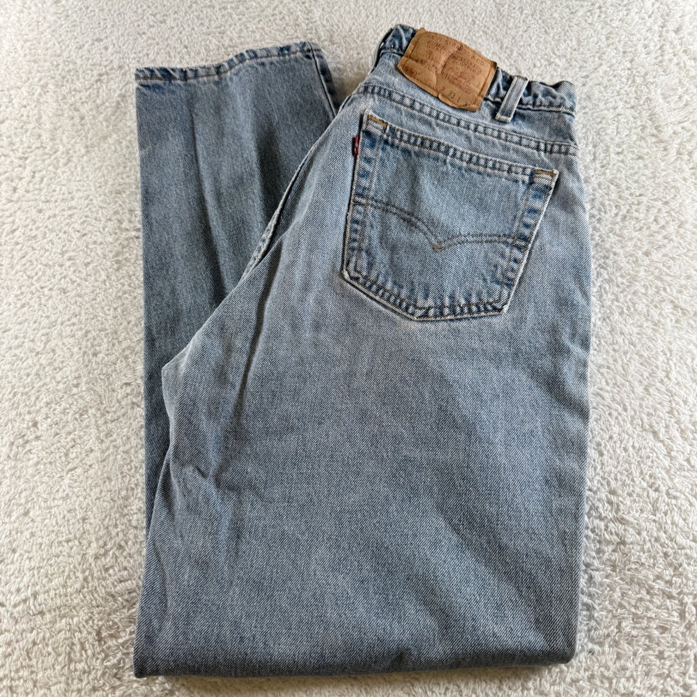 Vintage‎ Levis 560 Jeans Mens Size 33x31 Loose Tapered Light Wash Made in USA